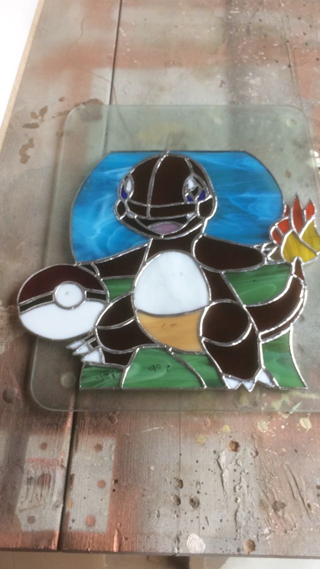 Pokemon lamp - techniek met koperfolie.